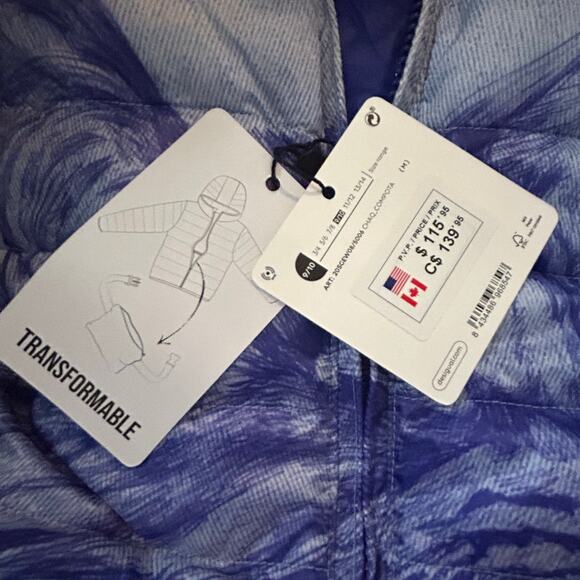 DESIGUAL NWT $115 Child's Packable Cat Puffer Jacket - Picture 6 of 8